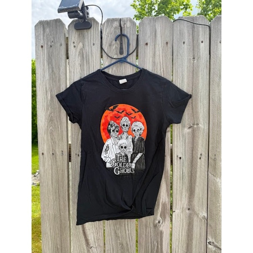 Gildan The Golden Ghouls Halloween Graphic Tee Black Small Golden‎ Girls Horror
